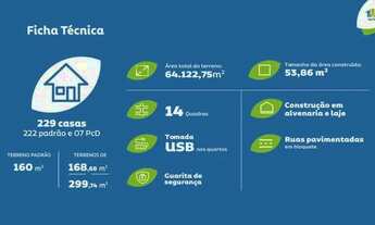 Imagem 2: 019Casa de condomínio para venda tem 54 metros quadrados com 2 quartos em Maioba Paço do L