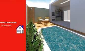 Imagem 3: Vendo excelente casa com piscina sendo 2/4 e uma suíte