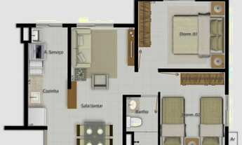 Imagem 4: Apto Térreo no Ideal Samambaia! (Ótimo para um ponto comercial também