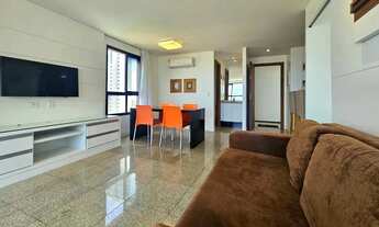 Imagem 6: Apart. mobiliado no Ed. Studio da Praia em Ponta Negra com vista mar, andar alto, lado som