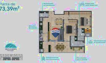 Imagem 3: HILLS GARDEN - COM VISTA PARA O MAR JÁ NO 1º ANDAR!