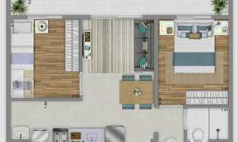 Imagem 4: Apartamento para venda tem 43 metros quadrados com 2 quartos em Jardim Adriana - Guarulhos