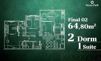 Imagem 5: Cota de apartamento - Green Park - Parque industrial - 2 dormitórios com suíte