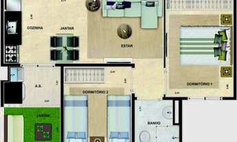 Imagem 4: Apartamentos no Wanel Ville a partir de 169 mil com entrada mega facilitada + subsídios