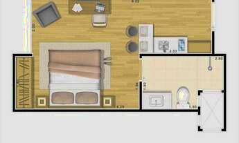 Imagem 7: Flat com 1 dorm, Morumbi, Piracicaba - R$ 230 mil, Cod: 383