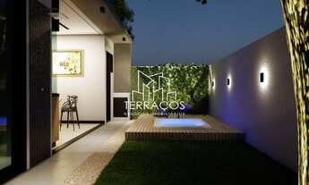 Imagem 7: LINDA CASA TÉRREA EM CONSTRUÇÃO COM AT=300 M² E AC= 185 M² EM CONDOMÍNIO RESERVA JATOBAS E