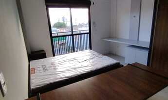 Imagem 3: Apartamento de 1 dormitório mobiliado c/ sacada e garagem. Taxas inclusas e internet de co