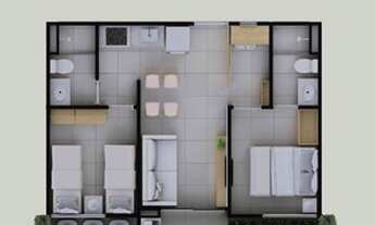 Imagem: Apartamento para venda tem 72 metros quadrados