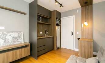 Imagem 3: Apartamento com 1 dormitório para alugar, 29 m² por R$ 2.427,42/mês - Centro - Curitiba/PR