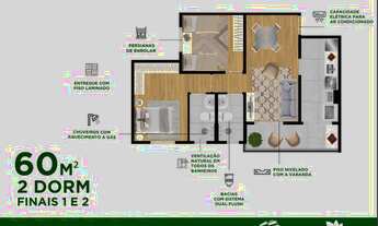 Imagem: Apartamento no Urbanova com 2 e 3 Dorms