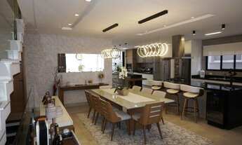 Imagem 4: Moderna casa mobiliada de alto padrão com 4 suítes e SPA no condomínio Residencial Real Pa