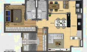 Imagem 3: Apartamento pronto para morar com 55m