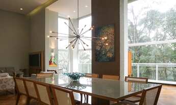 Imagem 5: Apartamento Mobiliado vista para o Parque Burle Marx com living pé direito duplo, 4 suites