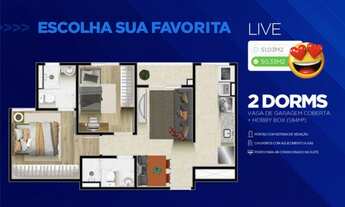 Imagem 4: Apartamento - 52m² com 2 quartos e Varanda- Like Residencial