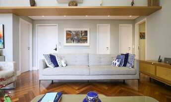 Imagem 4: Apartamento Mobiliado vista para o Parque Burle Marx com living pé direito duplo, 4 suites