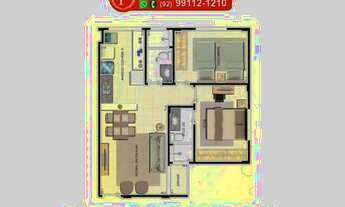 Imagem 5: Apartamento Mobiliado 2 Quartos Jardim de Flores