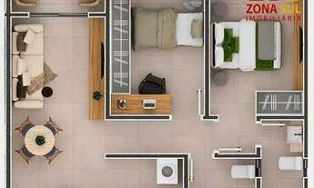 Imagem 6: Apartamento com 3 dormitórios à venda, 53 m² por R$ 224.900,00 - Altiplano Cabo Branco - J