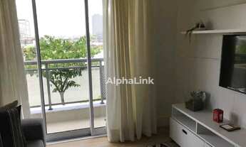 Imagem 3: Apartamento com 1 dormitório para alugar, 52 m² por R$ 5.770,00/mês - Alphaville - Barueri