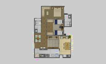 Imagem 2: Apartamento para venda com 64 metros quadrados com 2 quartos em Centro - São Caetano do Su