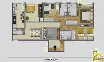 Imagem 4: Apartamento à Venda no Condomínio Edifício Único Alphaville, 102m², 3 Suítes, Varanda Gour