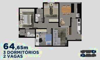 Imagem 4: Condições extremamente facilitadas: Vendo apartamento na planta no Urbanova-64m2 C/ Varand