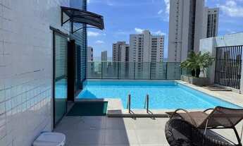 Imagem 2: Flat mobiliado para locação em Boa Viagem 19º andar, próximo ao CBV