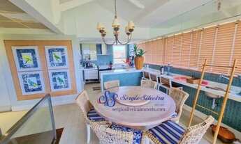 Imagem 7: Cobertura mobiliada vista mar e pé na areia no Porto das Dunas com 4 suítes