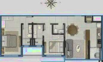 Imagem 15: Apartamento para Venda - 76.57m², 2 dormitórios, sendo 2 suites, 1 vaga - Centro