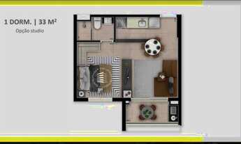 Imagem 4: Apartamento com 1 dormitório/studio - Jd Esplanada - condomínio clube