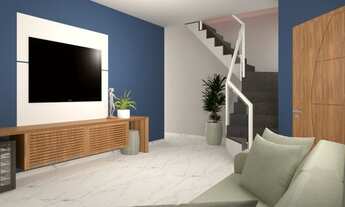 Imagem 2: Sobrado com 3 dormitórios - 1 Suíte - 100 M² - 2 vagas - 600m da praia - Cibratel II -Itan