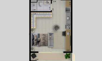 Imagem 5: Lançamento! Studio 39m² na melhor localização de Taubaté