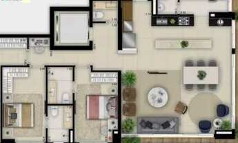 Imagem 6: Apartamento Opus Tellure com 3 suítes 150 mt 2 vagas de garagem