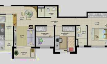 Imagem 2: Apartamento 3 quartos em Lauro de Freitas