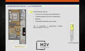 Imagem 3: Studio com 2 dormitórios - venda por R$ 230.000,00 ou aluguel por R$ 2.200,00/mês - Jardim