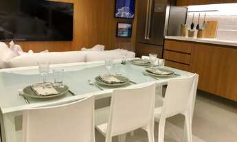 Imagem 2: Apartamentos com 2 quartos, sacada multiuso e cozinha americana no Wanel Ville