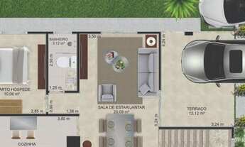 Imagem 7: Casa em Condomínio para Venda em São Luís, Turu, 4 dormitórios, 1 suíte, 3 banheiros, 2 va