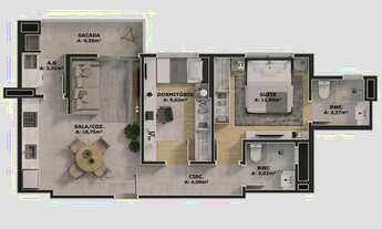 Imagem 2: Oportunidade! || Vivendas Home Club || 2 quartos | Torre A | 10° Andar