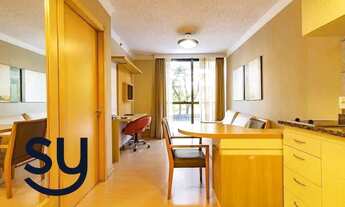 Imagem: Apartamento de 1D Totalmente Mobiliado no