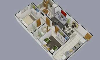 Imagem 6: Apartamento para Venda em Pindamonhangaba, Chácara da Galega, 2 dormitórios, 1 suíte, 1 ba