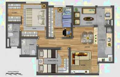 Imagem 4: Apartamento pronto para morar com 55m