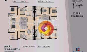 Imagem 5: Apartamento com 3 dormitórios à venda, 73 m² por R$ 285.000,00 - Planta Bairro Weissópolis