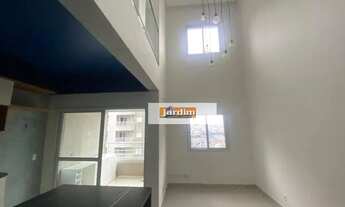 Imagem 3: Apartamento Duplex com 1 dormitório para alugar, 73 m² por R$ 4.009,82/mês - Jardim do Mar