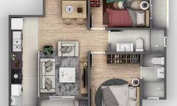 Imagem 3: Apartamento à venda, 2 quartos, 1 suíte, 2 vagas, Vila Operária - Itajaí/SC