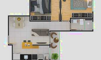 Imagem 3: Lançamento, 29 m² com 1 quarto em Vila Oliveira - Mogi das Cruzes - SP