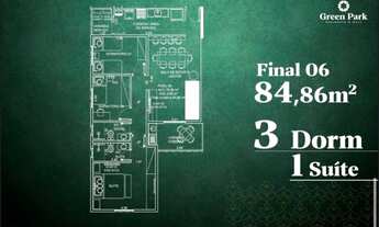 Imagem 3: Apartamento no Parque Industrial. 3 quartos com suíte e varanda com churrasqueira - Preço