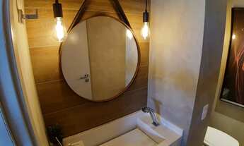 Imagem 6: Apartamento com Sacada Gourmet de 82 metros com 2 dormitórios 2 vagas em Alphaville Bar