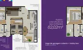 Imagem 6: Lançamento próximo ao CenterVale - 2 dormitórios, varanda gourmet, hobby box, 2 vagas de g