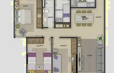 Imagem 2: Apartamento 3 quartos em Praia da Costa