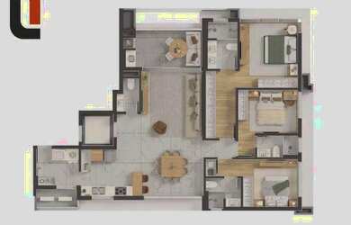 Imagem: Boutiq - Apto 139m² 3 suítes, sacada gourmet