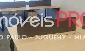 Imagem 2: Conjunto mobiliado na região da Berrini com 96m² e 3 vagas em condomínio com boa imagem co